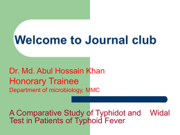 Welcome to Journal club - Mymensingh Medical College