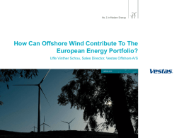 How Can Offshore Wind Contribute To The European Energy