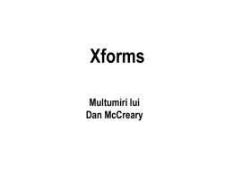 XForms - Cursuri Automatica si Calculatoare