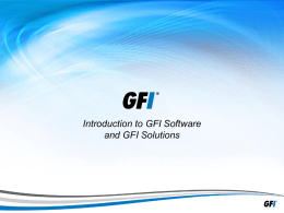 GFI Presentation Template