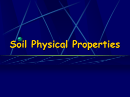 Physical Properties of Soil