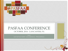 PASFAA Conference
