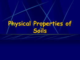 Physical Properties of Soil