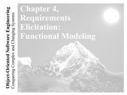 Lecture 2 for Chapter 4, Requirements Elicitation
