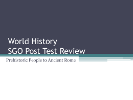 World History Midterm Proficiency Review