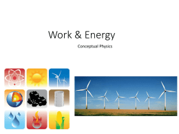Work & energy