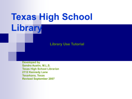 Texas High School Library