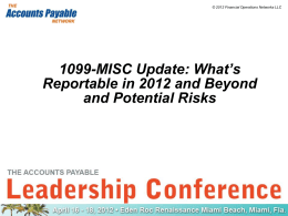 Form 1099-MISC - The Accounts Payable Network