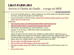 LBAT-PARIS 2011 - Prism Web Pages