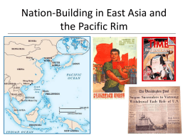 Nation-Building in East Asia and the Pacific Rim