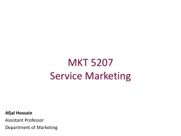 Service Marketing