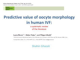 Predictive value of oocyte morphology in human IVF: a