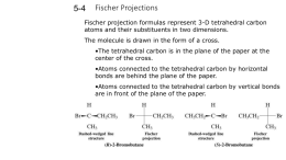 Fischer Projections