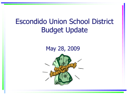 PowerPoint Presentation - Escondido Union School District
