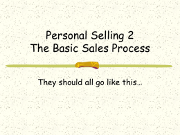2 Sales Process