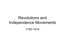 2014 Revolutions and Independence Movements