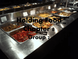 Holding Food Chapter 8 - wchsgreenefacs / FrontPage