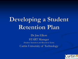 Developing a Student Retention Plan