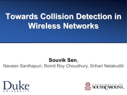 Towards Collision Detection in Wireless Networks