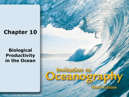 Chapter 10 Biological Productivity in the Ocean