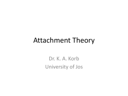 Attachment Theory - Educational Psychology