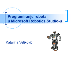 Programiranje LEGO NXT robota u Microsoft Robotics Studio-u