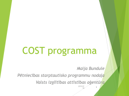 COST programma