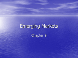 Emerging Markets - University of Rio Grande