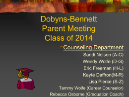 Dobyns-Bennett Senior Meeting 2008-2009