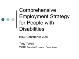 Comprehensive Employment Strategy for People with