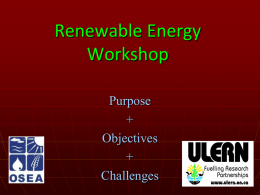 Renewable Energy Workshop
