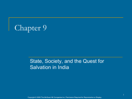 9. State, Society and the Quest for Salvation in India