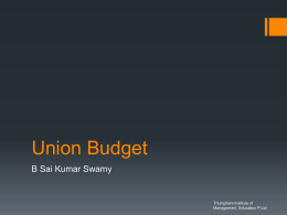 Union Budget 2008