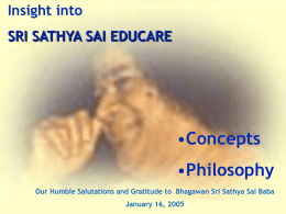 Methodologies - Sri Sathya Sai Baba Centre of Calgary