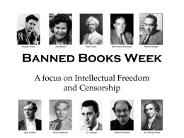 Banned Books Week - University of Pittsburgh