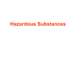 Hazardous Substances - Home Page