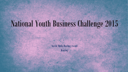 National Youth Business Challenge 2015