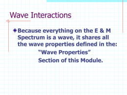 Wave Interactions - University of South Florida