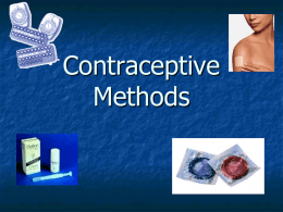 Contraceptive Methods - Beaver Dam Elementary