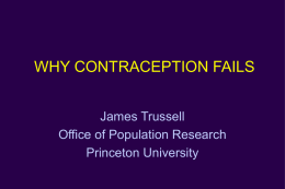 EMERGENCY CONTRACEPTION: