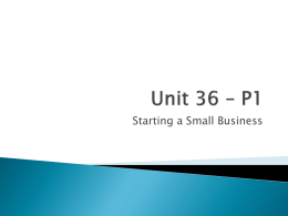 Unit 36 – P1