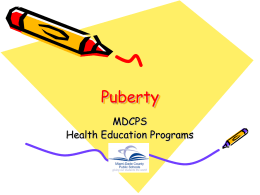 Puberty - Physical Education and Health Literacy