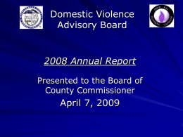 Domestic Violence Advisory Board 2006 Annual Report