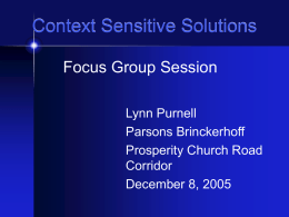 Context Sensitive Design - Huntersville, North Carolina