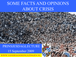 Lecture on Crisis - Hans van de Sande