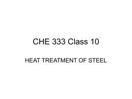 CHE 333 Class 10 - Chemical Engineering