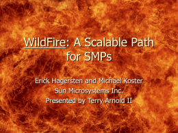 WildFire: A Scalable Path for SMPs