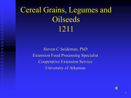 Cereal Grains, Legumes and Oilseeds 1211