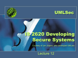 IS 2935: Developing Secure Systems