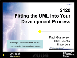 2120 Fitting the UML into Your Development Process